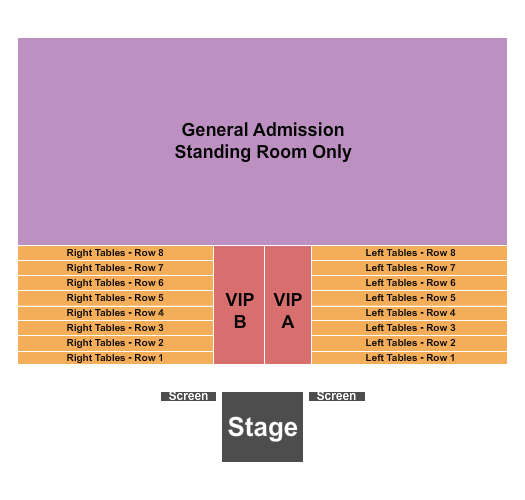 San Benito Fairgrounds Seating Chart: GA/VIP A&B/Tables