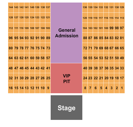 San Benito Fairgrounds Seating Chart: GA/VIP Pit/Tables