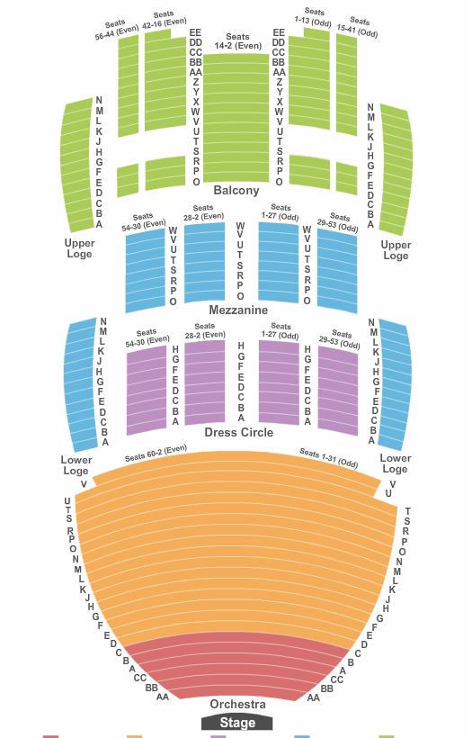 Codding Theatre Seating Chart