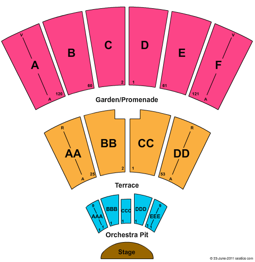 Sdsu Open Air Theater Seating Chart