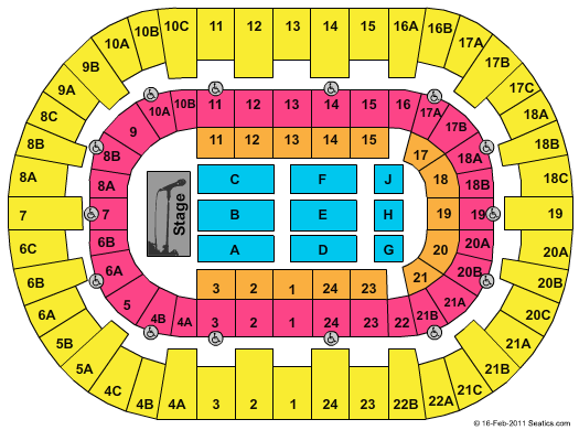 Valley View Casino Center Seating Chart