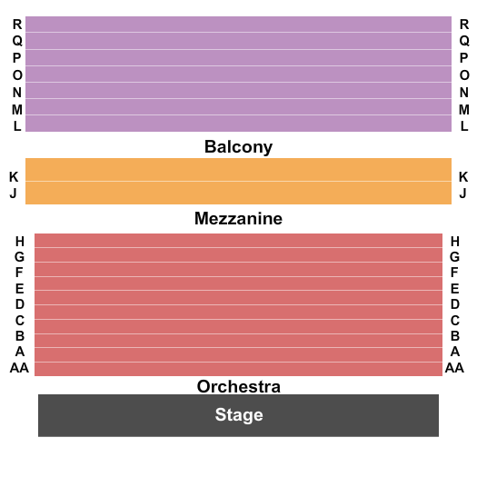 San Francisco Playhouse Seating Chart: End Stage