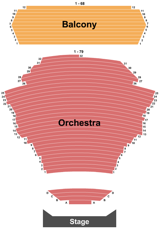 San Jose Center For The Performing Arts Seating Chart: Endstage 2