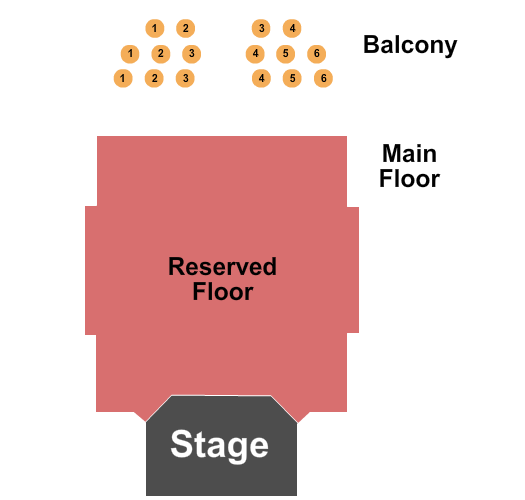 Sanctuary Events Center Seating Chart: End Stage