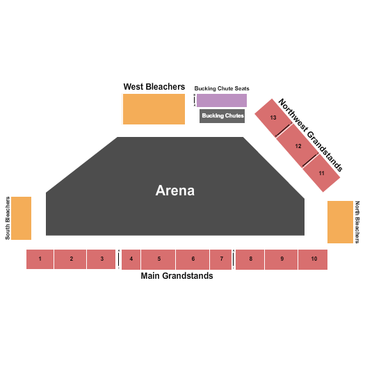 Sanders County Fair Seating Chart: Open Floor