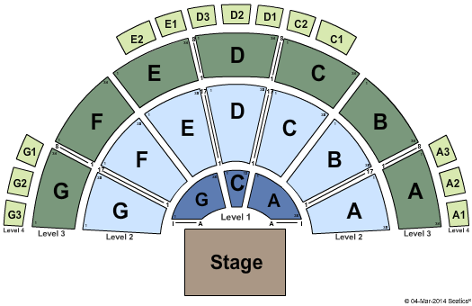 Sandia Amphitheater Seating Chart
