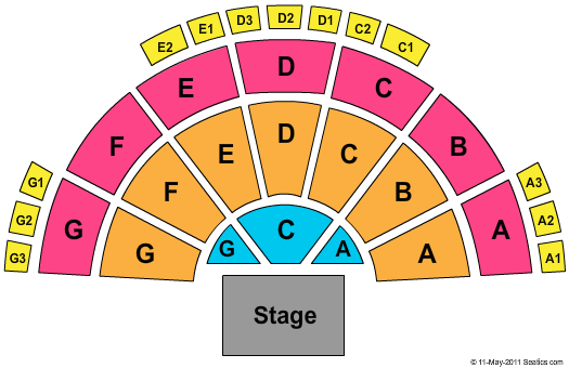 Isleta Amphitheater Interactive Seating Chart