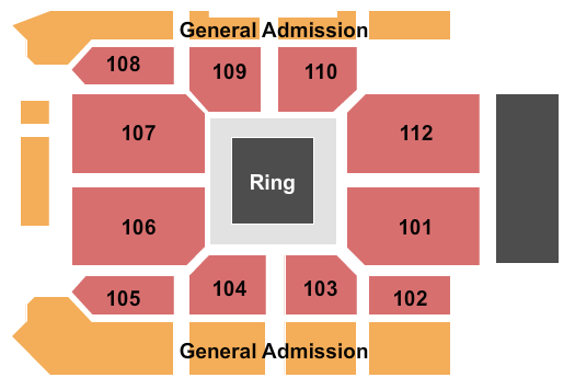 Wind Creek Event Center Seating Chart: Boxing 2
