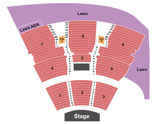 Sandy Amphitheater Seating Chart: Endstage 2
