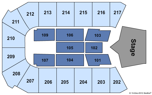 Santa Ana Star Center Seating Chart