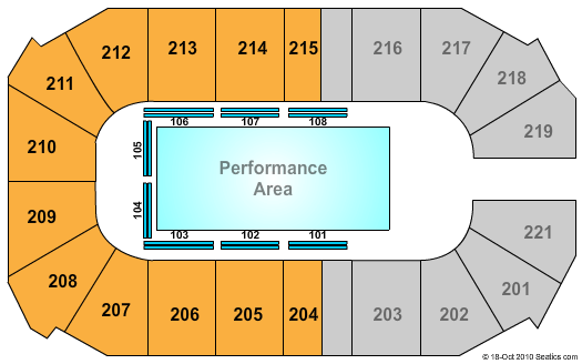 Santa Ana Star Center Disney On Ice Seating Chart