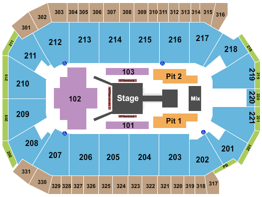 Rio Rancho Events Center Seating Chart: Fuerza Regida