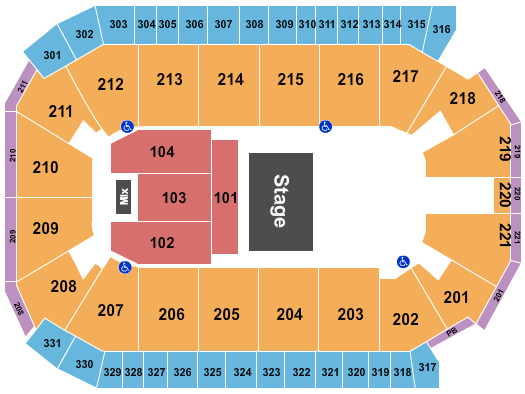 Rio Rancho Events Center Seating Chart: Halfhouse Reserved 2