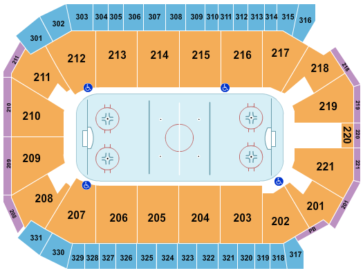 Rio Rancho Events Center Seating Chart: Hockey 1
