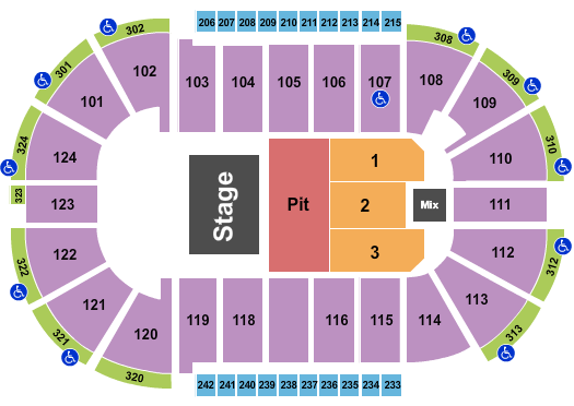 Santander Arena Seating Chart: Blessd