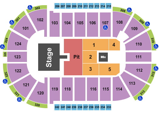 Santander Arena Seating Chart: Brantley Gilbert