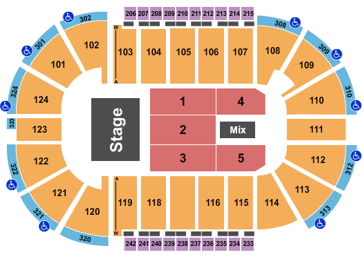Santander Arena Seating Chart: Endstage 10