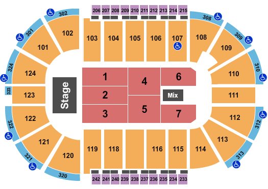 Santander Arena Seating Chart: Endstage 7