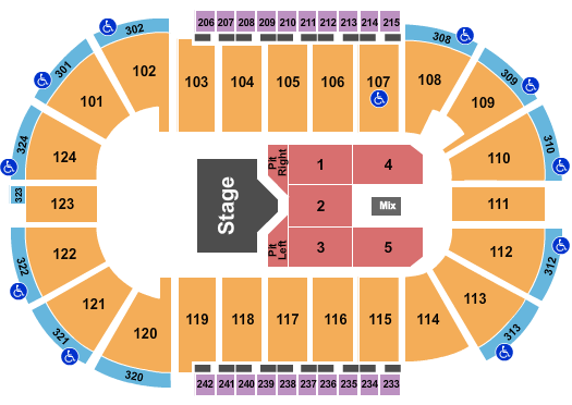 Santander Arena Seating Chart: Koe Wetzel