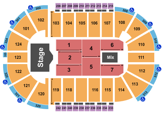 Santander Arena Seating Chart: Koe Wetzel