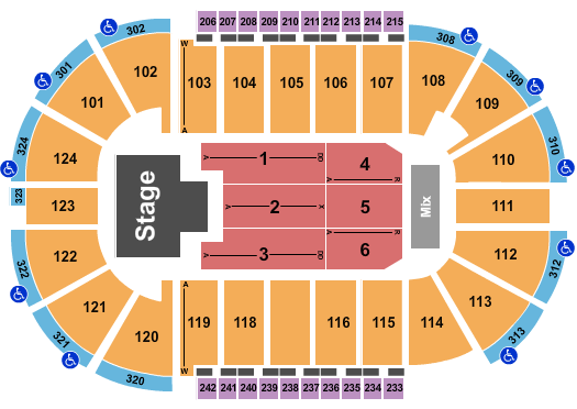 Santander Arena Seating Chart: Omar Courtz