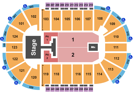 Santander Arena Seating Chart: Phil Wickham