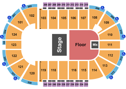 Santander Arena Seating Chart: Ryan Castro