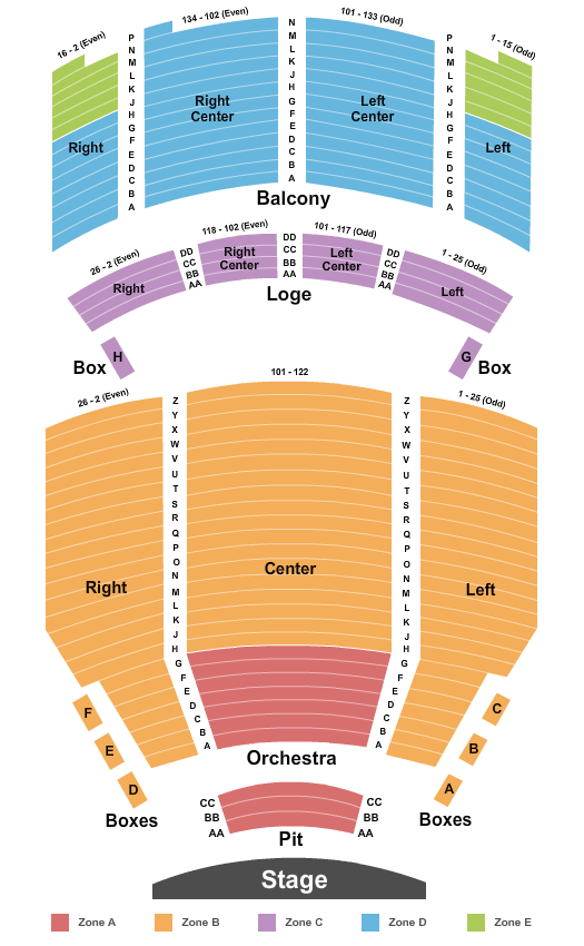 Santander Performing Arts Center Map