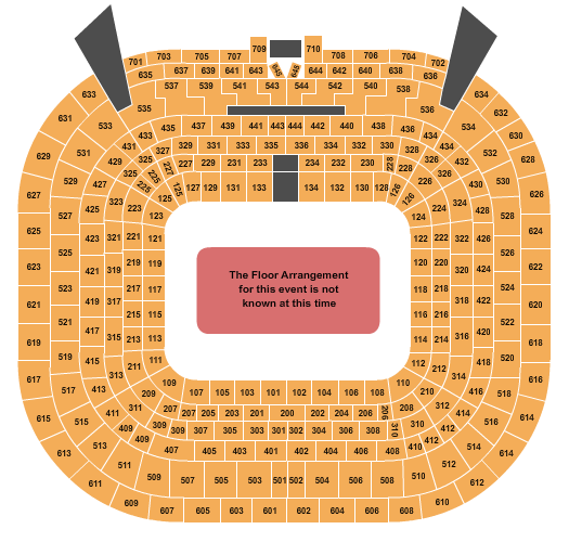 Estadio Santiago Bernabeu Seating Chart: Generic Floor