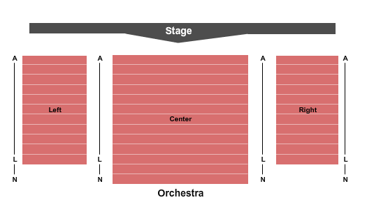 Saratoga Civic Theater Seating Chart: Endstage