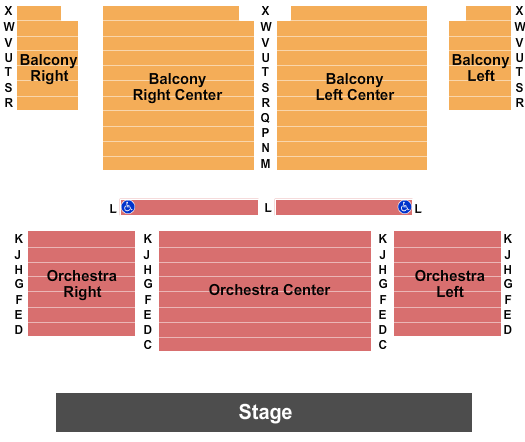 Saratoga Performing Arts Center - Little Theater Map