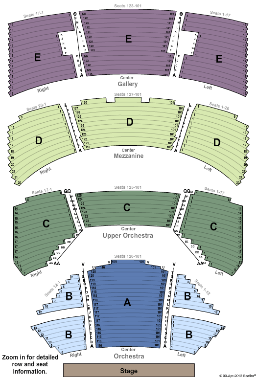 Hobby Center Sarofim Hall Seating Chart