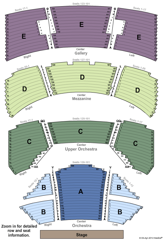 Sarofim Hall Seating Chart