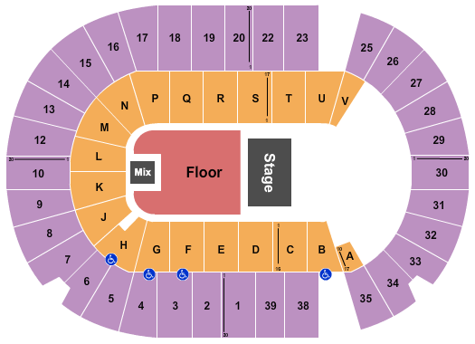 SaskTel Centre Seating Chart: Half House GA 2