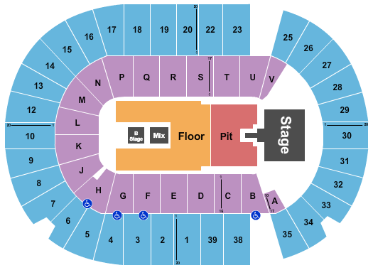 SaskTel Centre Seating Chart: Keith Urban