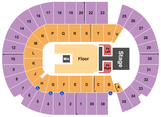 SaskTel Centre Seating Chart: Old Dominion