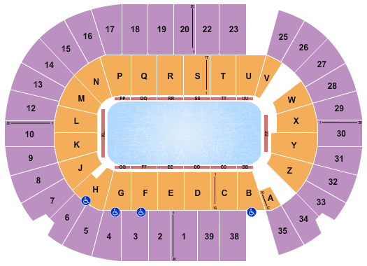 SaskTel Centre Seating Chart: Stars On Ice