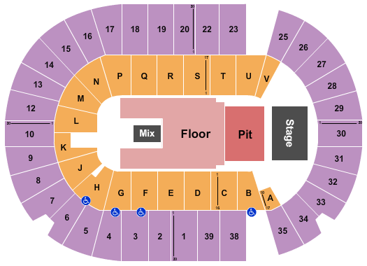 SaskTel Centre Seating Chart: The Offspring