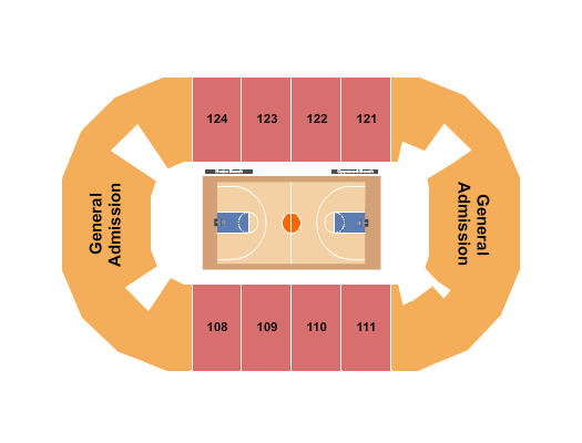 Save Mart Center Seating Chart: Basketball 2