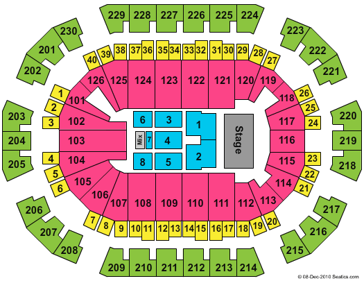 Save Mart Center Seating Chart