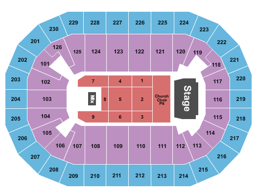 Save Mart Center Seating Chart: Eric Church