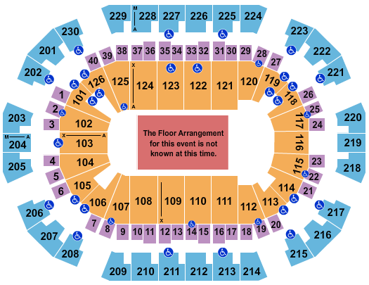 Save Mart Center Seating Chart: Generic Floor