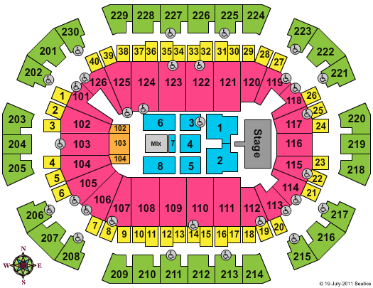 Save Mart Center Seating Chart