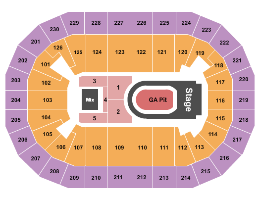 Save Mart Center Seating Chart: Kane Brown