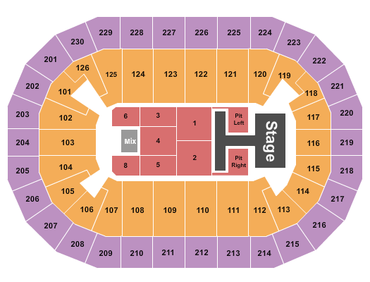 Save Mart Center Seating Chart: Old Dominion