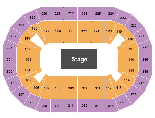 Save Mart Center Seating Chart: Performance Area