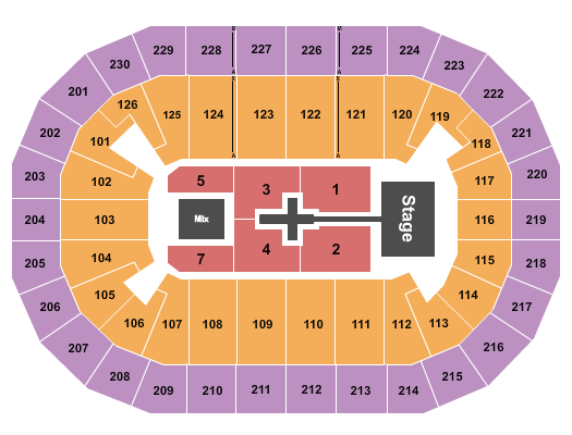 Save Mart Center Seating Chart: TobyMac
