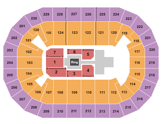Save Mart Center Seating Chart: WWE 2
