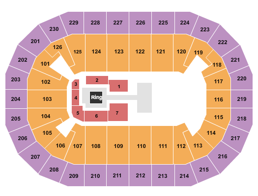 Save Mart Center Seating Chart: Wrestling - AEW