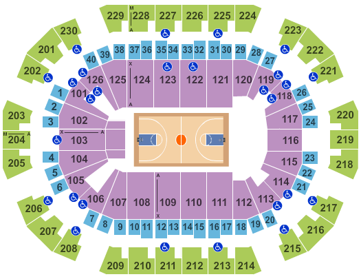 Charles E Smith Center Seating Chart